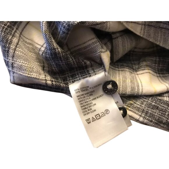 Tommy Bahama Big & Tall 3XB Canyon Beach Rancho Check Flannel Shirt Continental - Picture 6 of 7